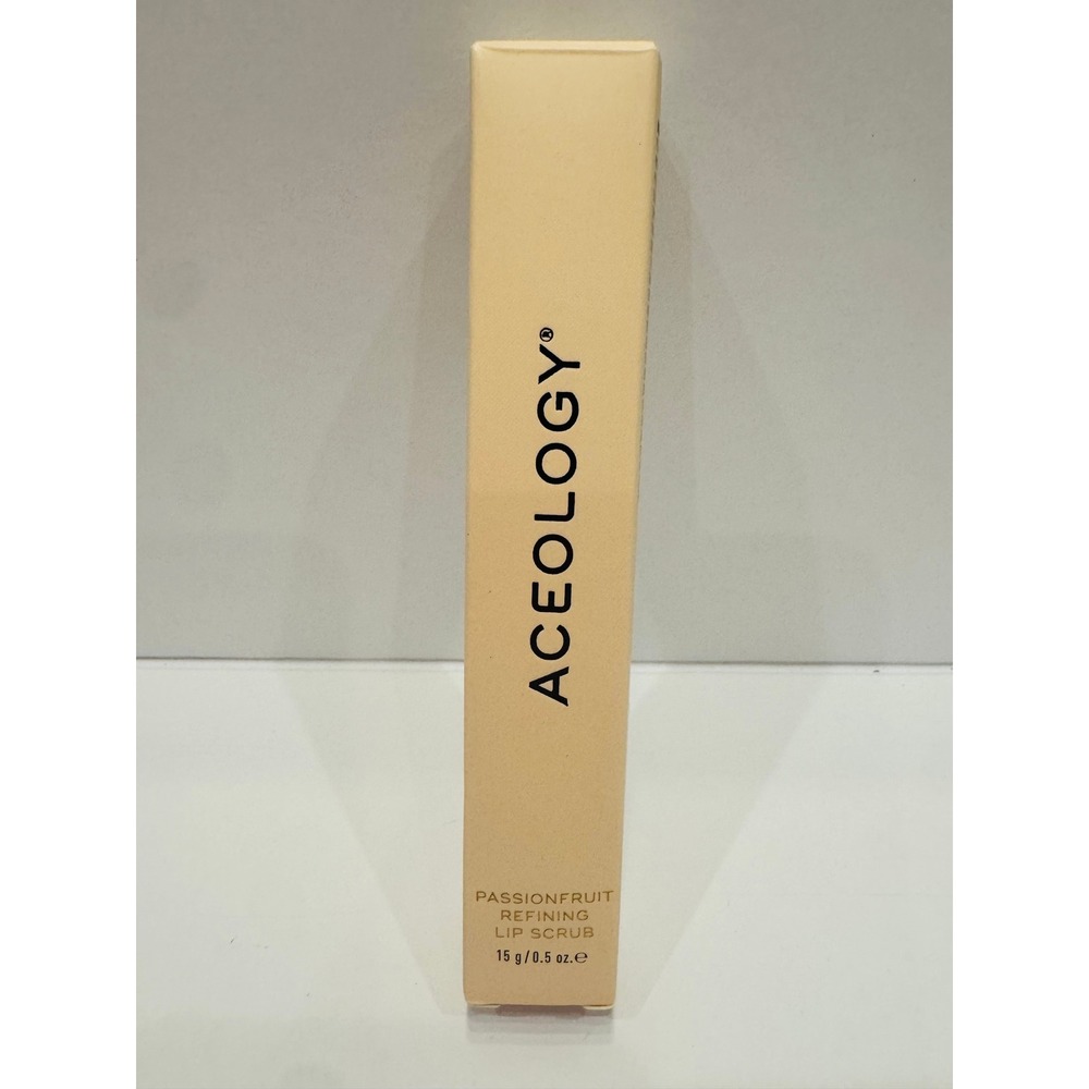 Aceology Passionfruit Refining Lip Scrub 0.5oz Yellow Exfoliating Treatment